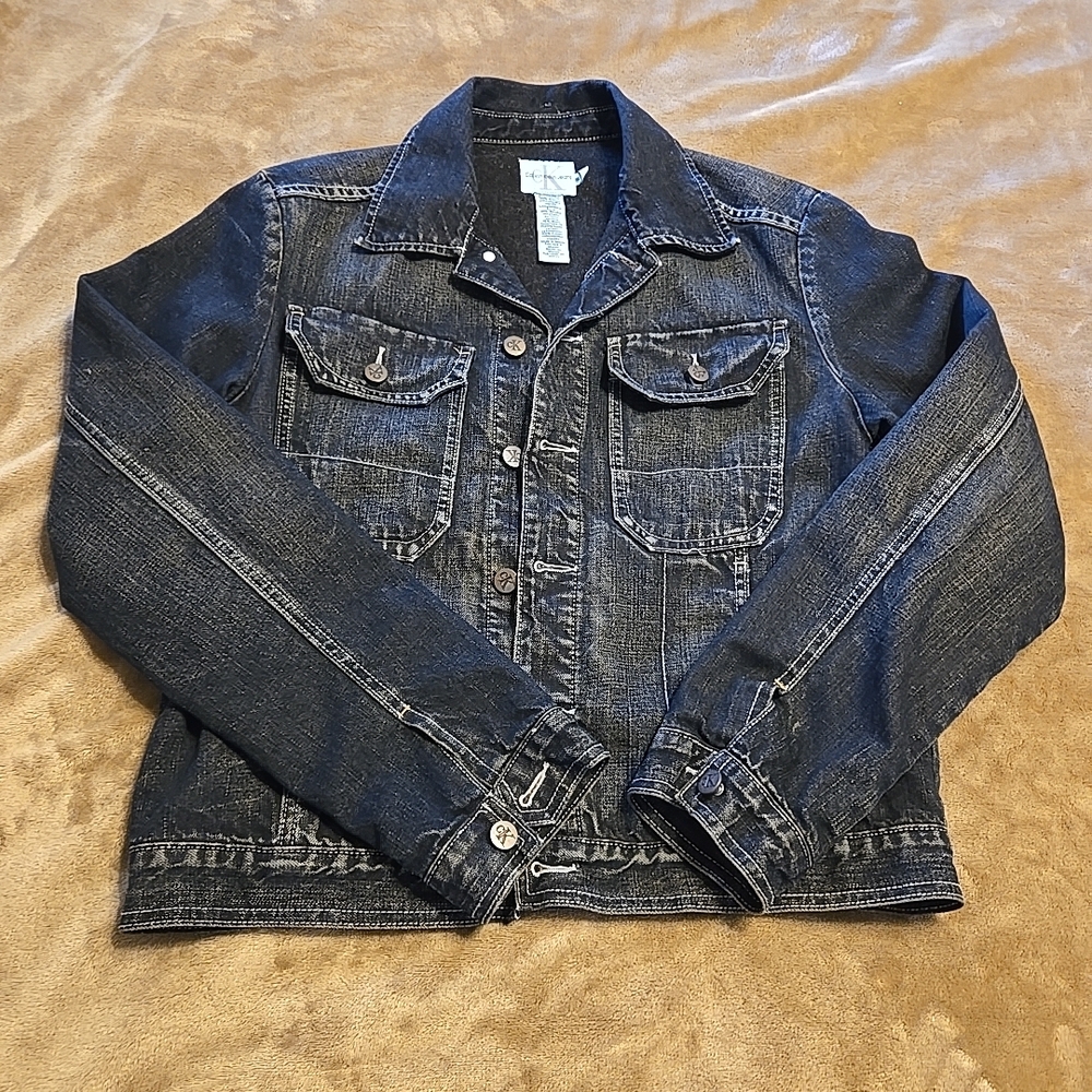 Calvin Klein Dark Denim Jacket Size XS